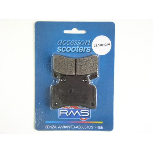 RMS - Fékbetét Kymco Herois 50-125-150 95-97 / Peugeot SV 80 / Keeway Focus 50 05 / Matrix 50 05 / Fact 50 07 / Flash 50 05 /  CPI Aragon 50 06 / Popcorn 50 01 / GP 50 06 / Generic Idao 50 05 / XOR 50-125 05 / Motowell (ELSŐ)