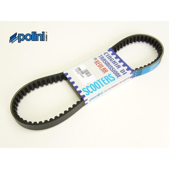 Polini - Ékszíj (kevlár) Gilera Runner 97-04 / Stalker 97-08 / Ice 01-05 / Nrg Power 02-08 / Nrg MC3 01-04 / Aprilia SR Factory Karburátor 05- / SR Street 03-08 / Habana 50 04-08 / Mojito Custom 04-08 (Piggio motoros) / Derbi GP1 01-07 