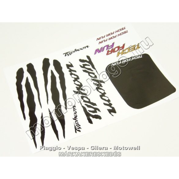 Piaggio Typhoon Matrica Szett - A3 (297*420)
