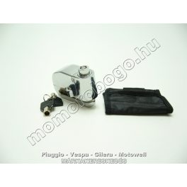   Rms - Motorlakat Tárcsafékzár Micro 6Mm+Táska+Riasztó / Robogó