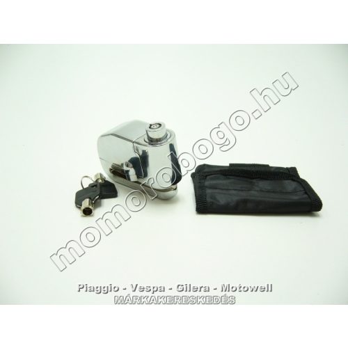 Rms - Motorlakat Tárcsafékzár Micro 6Mm+Táska+Riasztó / Robogó