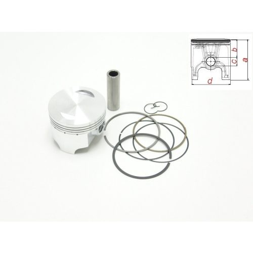 Dugattyú Szett Kínai Quad 250 4T / Cb-250 4T - Mcn