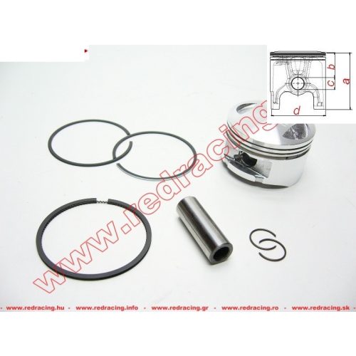 Dugattyú Honda Sh 150 4T 01-13 / Dylan Ses 150 4T 02-07 / Fes 150 Pantheon 03-05 / Fes 150 S-Wing 07-09 / Nes 150 00-06 / Pes 150 06-10 - Meteor