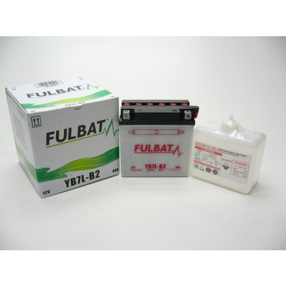 Fulbat - Akkumulátor Yb7L-B2+Sav (12V-8Ah)