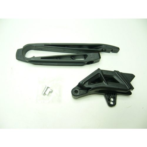 Polisport - Láncvezető Szett Ktm Sx 07-10 / Ktm Sx-F 07-10 / Ktm Exc 08-11 (Fekete) Első+Hátsó Láncvezető Lengővillára - Első+Hátsó Láncvezető Lengővillára