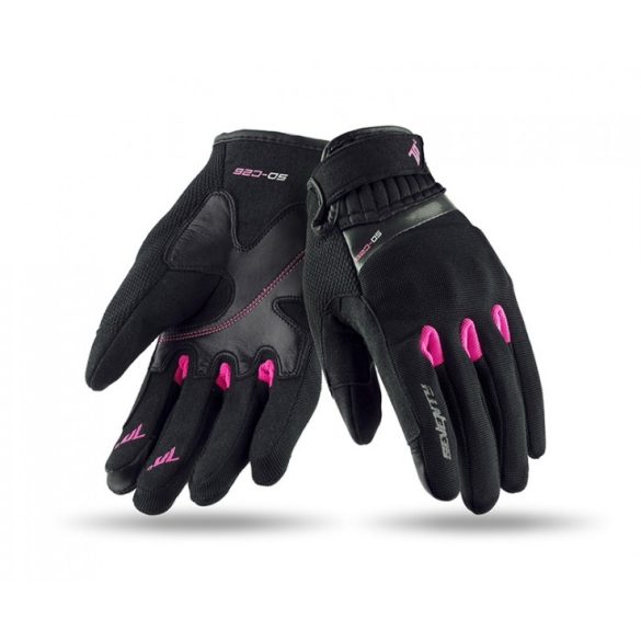 SEVENTY DEGREES - KESZTYŰ SD-C26 NŐI URBAN NYÁRI FEKETE / PINK XL