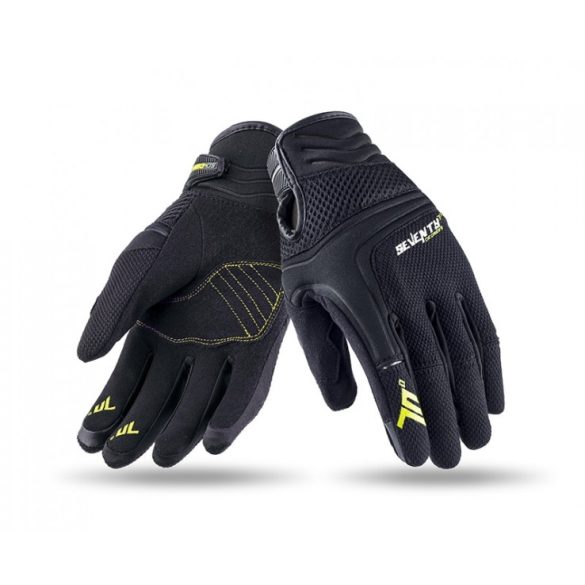 SEVENTY DEGREES - KESZTYŰ SD-C28 NŐI URBAN NYÁRI FEKETE / NEON SÁRGA XL