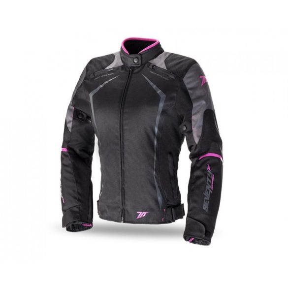 Női Motoros Kabát Seventy Degrees Sd-Jr49 Racing Téli Fekete / Pink 