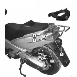 Shad - Csomagtartó Yamaha T-Max 500 2001-07