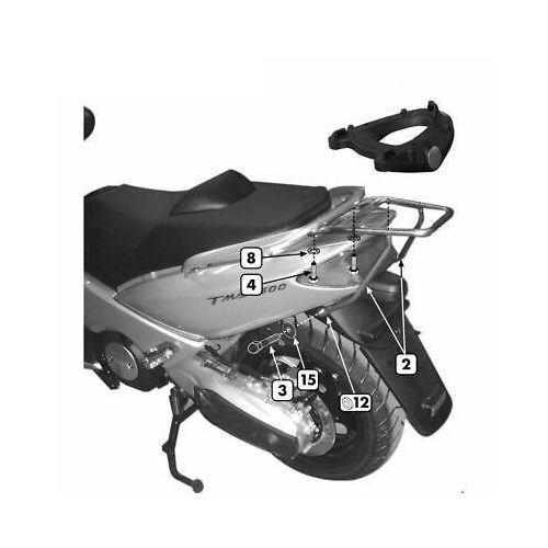 Shad - Csomagtartó Yamaha T-Max 500 2001-07