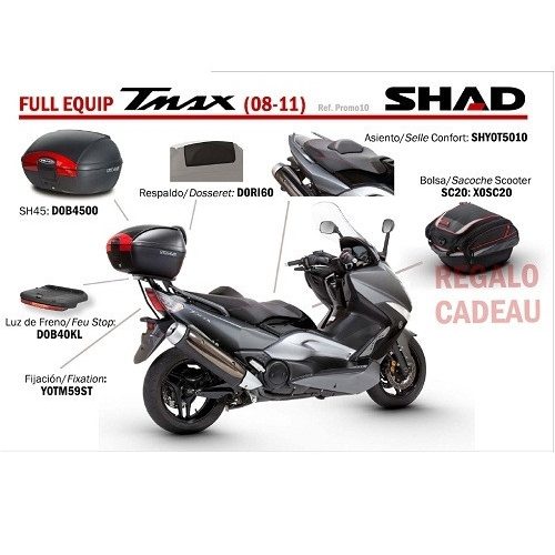 Shad - Csomagtartó Yamaha T-Max 500 2008-12 / T-Max 500 Abs