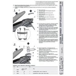   Shad - Csomagtartó Gilera Runner 50-125-150-200 06-08 / Runner 50 Sp / Gilera Runner Vx 125-150-200 03-18 / Runner 50-125-150-200 Black Soul 11-18