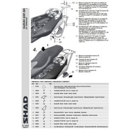 Shad - Csomagtartó Suzuki Gsr 600 2005-11