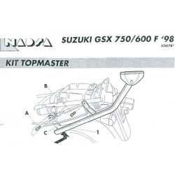  Shad - Csomagtartó Suzuki Gsx 600 F 1998-04 / Suzuki Gsx 750 F 1998-02