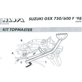   Shad - Csomagtartó Suzuki Gsx 600 F 1998-04 / Suzuki Gsx 750 F 1998-02