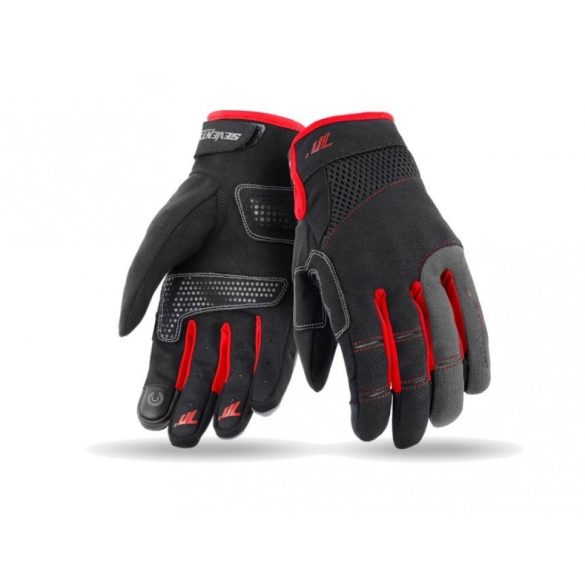 SEVENTY DEGREES - KESZTYŰ SD-C48 FÉRFI URBAN NYÁRI FEKETE / PIROS M