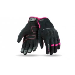   Női Motoros Kesztyű Seventy Degrees Sd-C56 Urban Nyári Fekete / Pink 