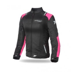   Női nyári motoros kabát Seventy Degrees Sd-Jr54 Racing fekete / pink 