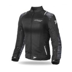   Női nyári motoros kabát Seventy Degrees Sd-Jr54 Racing fekete / szürke terepszín 