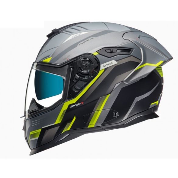 NEXX - BUKÓSISAK SX100 R GRIDLINE SZÜRKE / NEONSÁRGA / AJÁNDÉK PINLOCK BETÉT M:57-58 cm