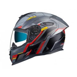   Zárt bukósisak Nexx Sx100 R Gridline Szürke / Piros / Ajándék Pinlock Betét 
