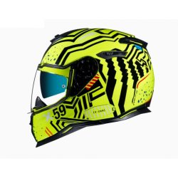   Zárt bukósisak  Nexx Sx100 Enigma Fekete / Neonsárga Ajándék Pinlock Betét 