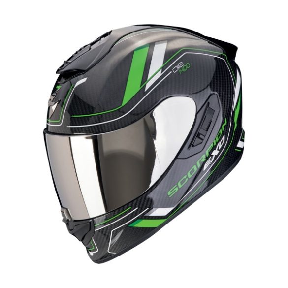 SCORPION - BUKÓSISAK EXO-1400 EVO II CARBON AIR MIRAGE FEKETE-ZÖLD M