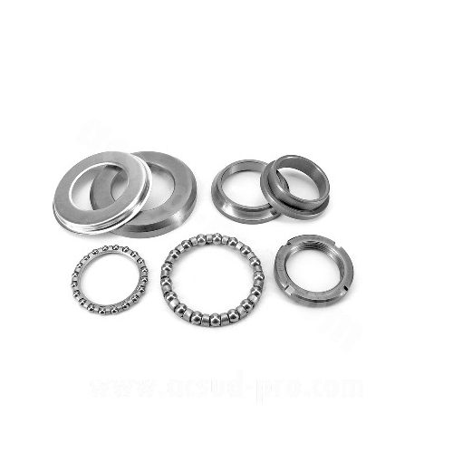 ACSUD - Kormánycsapágy Szett - Piaggio NRG 94-05 / Fly 2T 05-07 / Liberty 50 97-05 / Vespa ET2/ET4 97-10 / Zip 2T/4T 94-05 / Aprilia Sport City One 08-11 / ALSÓ+FELSŐ Derbi GP1 50-125-250 06-09 / Boulevard 125-150-200 02-05