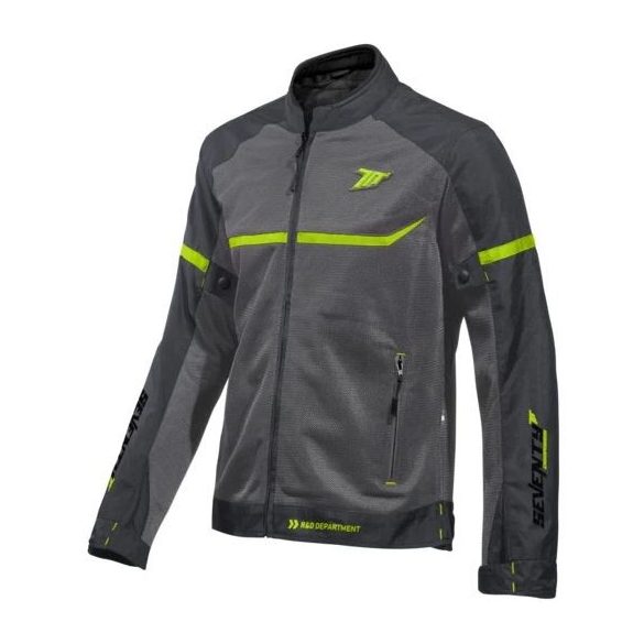 SEVENTY DEGREES - KABÁT SD-JR30.1 FÉRFI RACING NYÁRI SZÜRKE / NEON SÁRGA 4XL