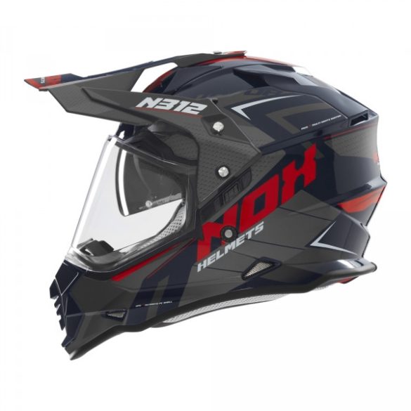 NOX - BUKÓSISAK N312 VAPOR FEKETE / PIROS / KÉK S:55-56 cm (22.06)