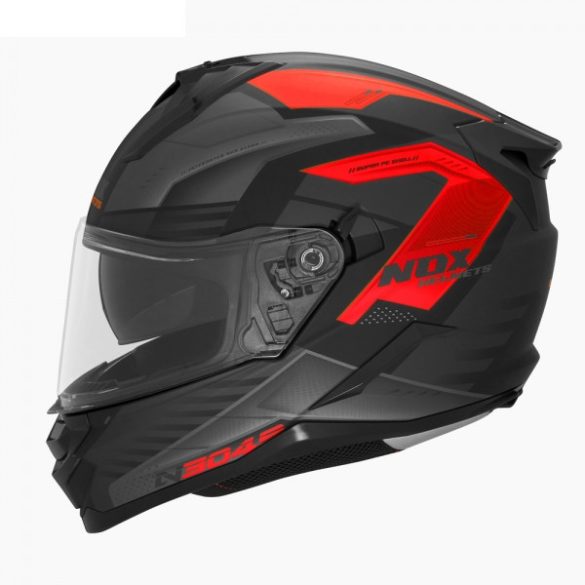 NOX - BUKÓSISAK N304 S CARVER MATT FEKETE / PIROS XS:53-54 cm (22.06)