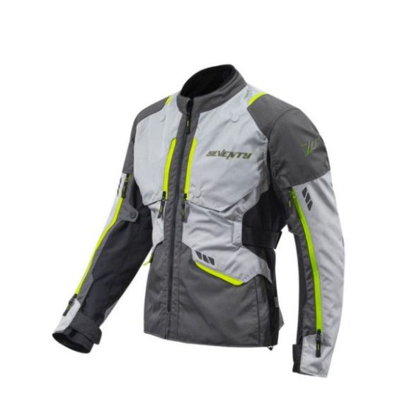 SEVENTY DEGREES - KABÁT SD-JT67 TANAMI FÉRFI TOURING NÉGYÉVSZAKOS NEONSÁRGA / SZÜRKE 2XL