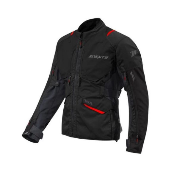 SEVENTY DEGREES - KABÁT SD-JT67 TANAMI FÉRFI TOURING NÉGYÉVSZAKOS FEKETE / PIROS S