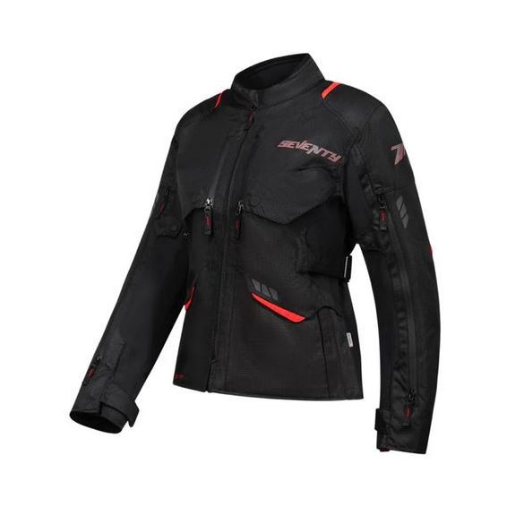 SEVENTY DEGREES - KABÁT SD-JT69 TANAMI NŐI TOURING NÉGYÉVSZAKOS FEKETE / PIROS S