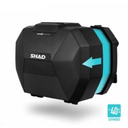 SHAD - OLDALDOBOZ PÁR SH38X CARBON / ÁLLÍTHATÓ ŰRMÉRET