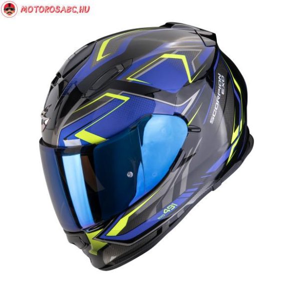 SCORPION - BUKÓSISAK EXO-491 ZUMO Black-Blue-Neon yellow M
