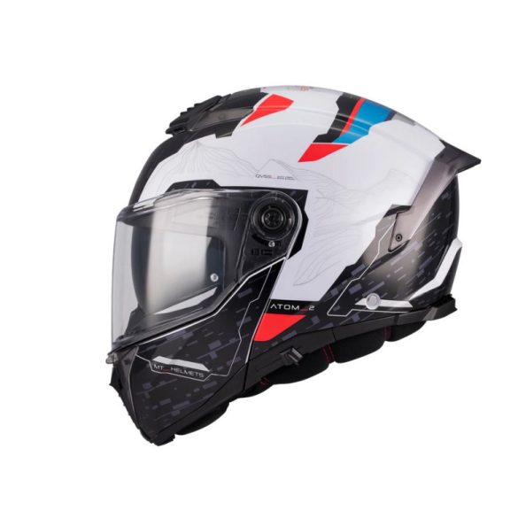 MT - BUKÓSISAK ATOM 2 SV HIGHLANDS A7 KÉK / FEHÉR / PIROS XXL:63-64 cm + AJÁNDÉK PINLOCK (22.06)