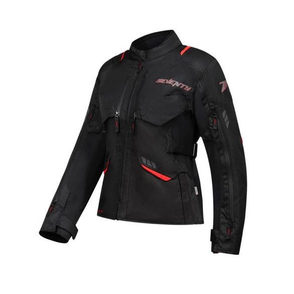 SEVENTY DEGREES - KABÁT SD-JT69 TANAMI NŐI TOURING NÉGYÉVSZAKOS FEKETE / PIROS XXL