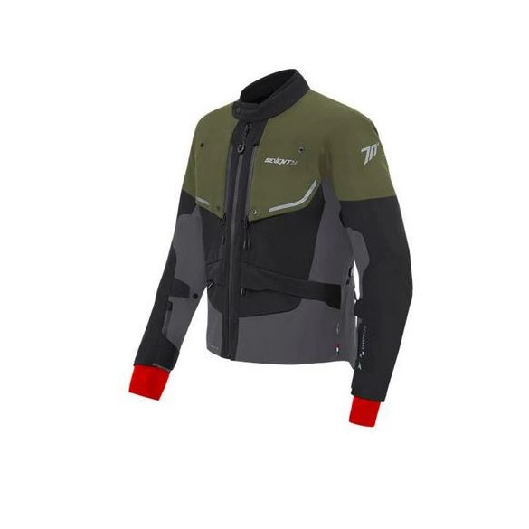 SEVENTY DEGREES - KABÁT SD-JT45 EXPEDITION FÉRFI TOURING NÉGYÉVSZAKOS KATONAI ZÖLD / FEKETE / SZÜRKE XL