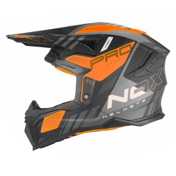 NOX - BUKÓSISAK N634 STORM MATT FEKETE / NARANCSSÁRGA S:55-56 cm (22.06)