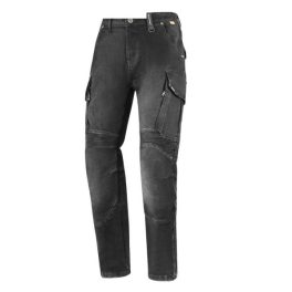   Seca Square II Short Washed motoros farmernadrág férfi - fekete