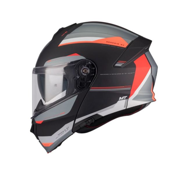 MT - BUKÓSISAK GENESIS SV RACCOON B5 MATT FEKETE / PIROS S:55-56 cm (22.06)