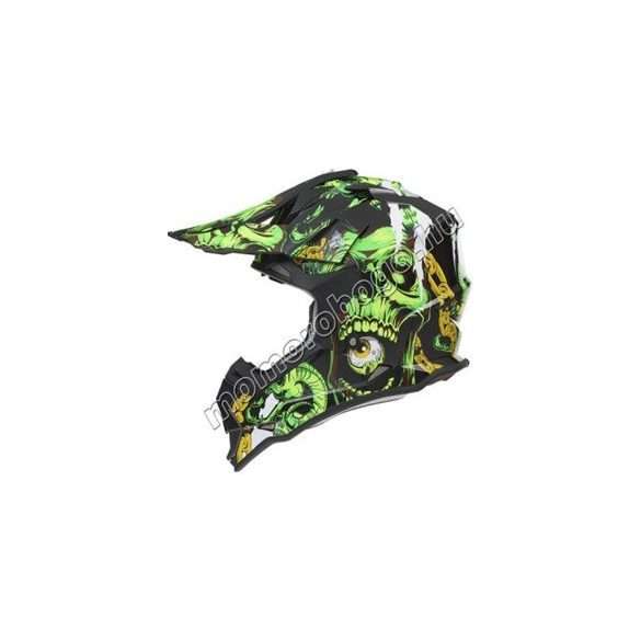 Nox - Bukósisak N632-K Inferno Fekete / Sárga / Zöld
