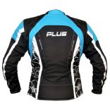 Női Motoros Dzseki Plus Racing Sarah Kék-Fekete, Fehér-Fekete