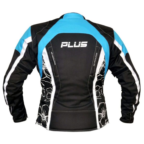 Női Motoros Dzseki Plus Racing Sarah Kék-Fekete, Fehér-Fekete