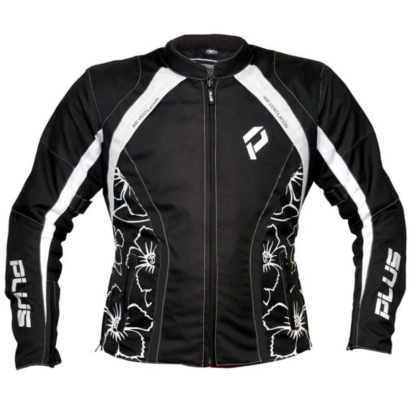 Női Motoros Dzseki Plus Racing Sarah Kék-Fekete, Fehér-Fekete