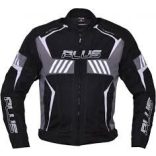 Motoros Kabát Férfi - Plus Racing Scorpio Fekete-Szürke, Fekete-Fehér