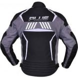 Motoros Kabát Férfi - Plus Racing Scorpio Fekete-Szürke, Fekete-Fehér