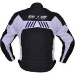 Motoros Kabát Férfi - Plus Racing Scorpio Fekete-Szürke, Fekete-Fehér