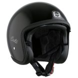 Olcsó Bukósisak Speeds Cult FÉNYES FEKETE Retro Nyitott, Napszemüveggel